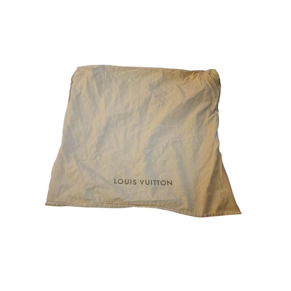 Louis Vuitton Dust Bag Pouch Authentic Beige Monogram Accessory Storage‎